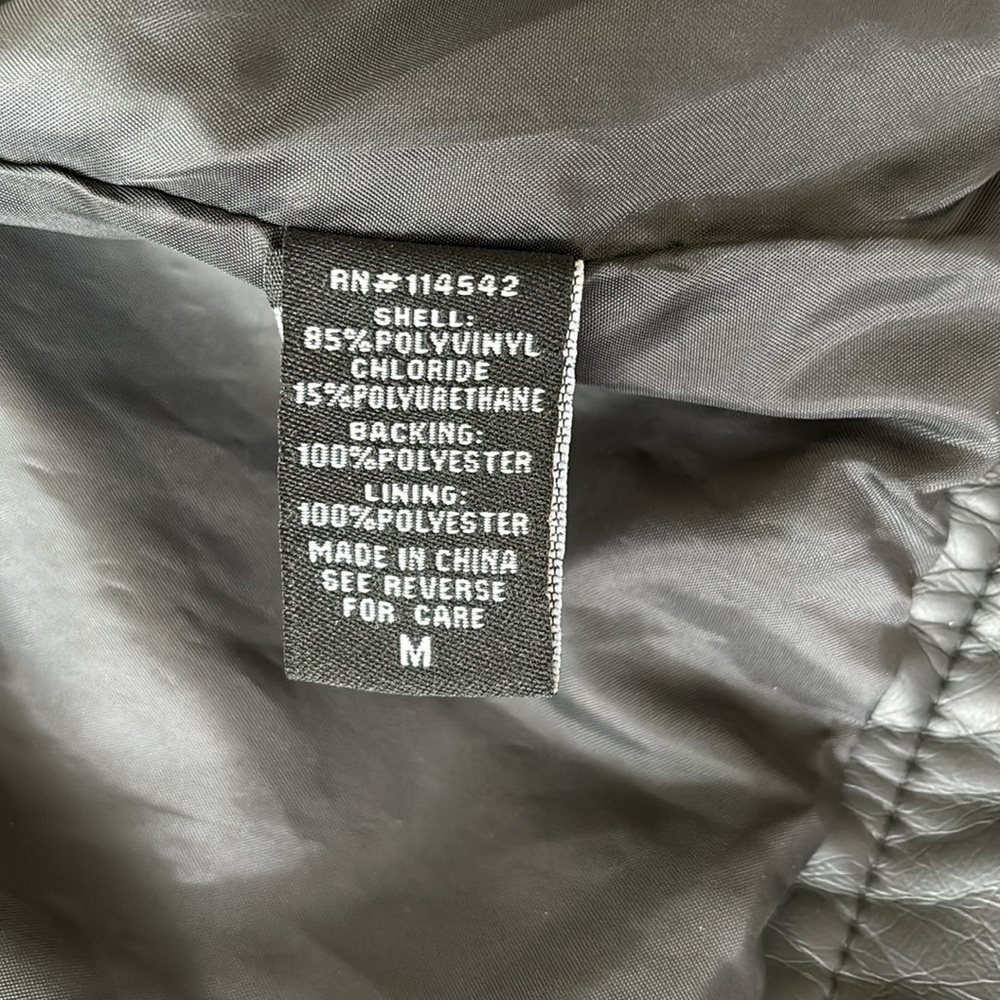 Black Biker Jacket - Picture 7 of 8